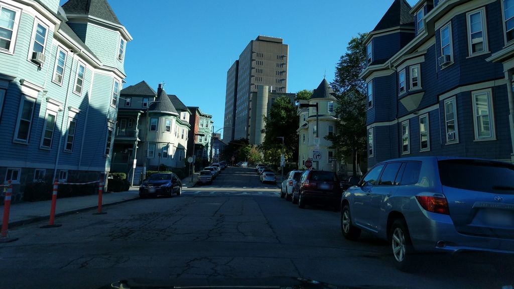 Street-level daytime example from Brookline Longwood Fenway, cropped to show the local street context.