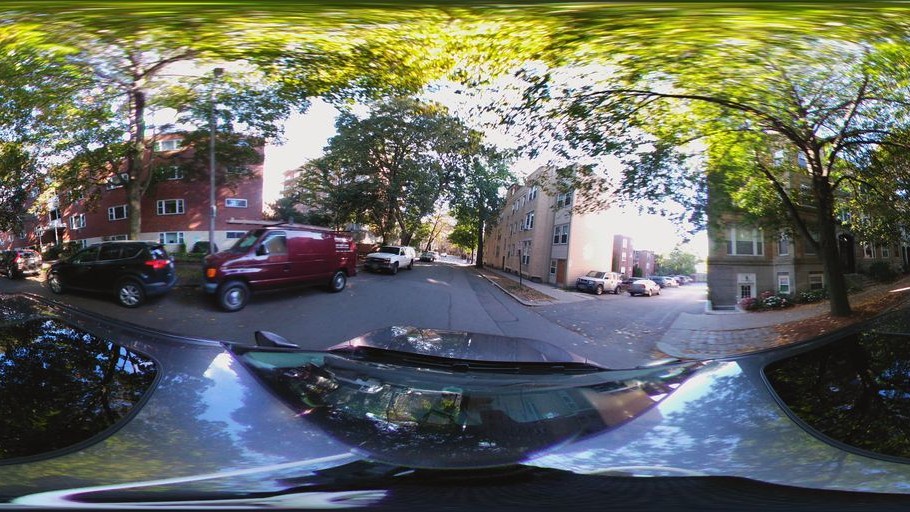 Street-level low light example from Brookline Longwood Fenway, cropped to show the local street context.