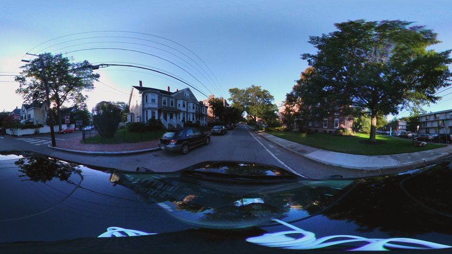 Street-level low light example from Cambridge Somerville, cropped to show the local street context.