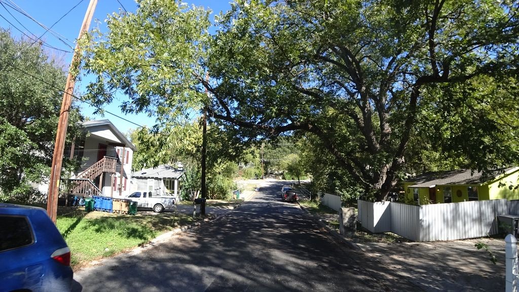 Street-level daytime example from East Austin, cropped to show the local street context.