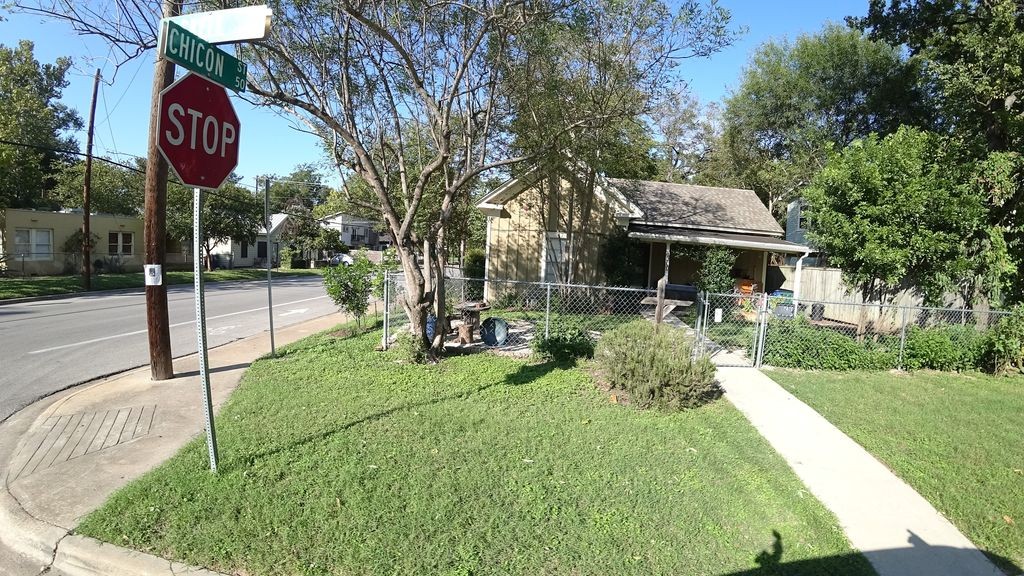Street-level daytime example from East Austin, cropped to show the local street context.