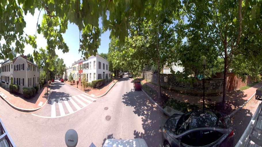 Street-level daytime example from Georgetown Waterfront Dc, cropped to show the local street context.