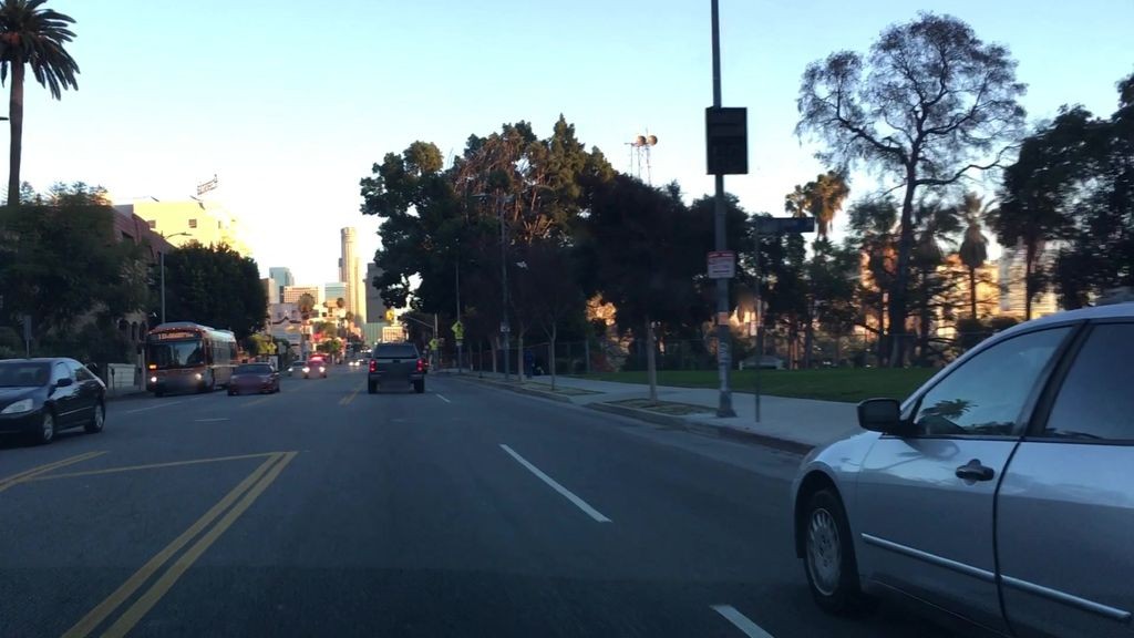 Street-level low light example from Koreatown Mid Wilshire La, cropped to show the local street context.