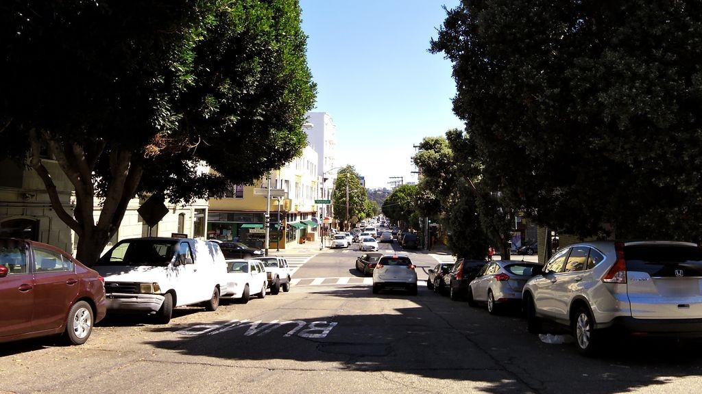 Street-level low light example from Mission Sf, cropped to show the local street context.