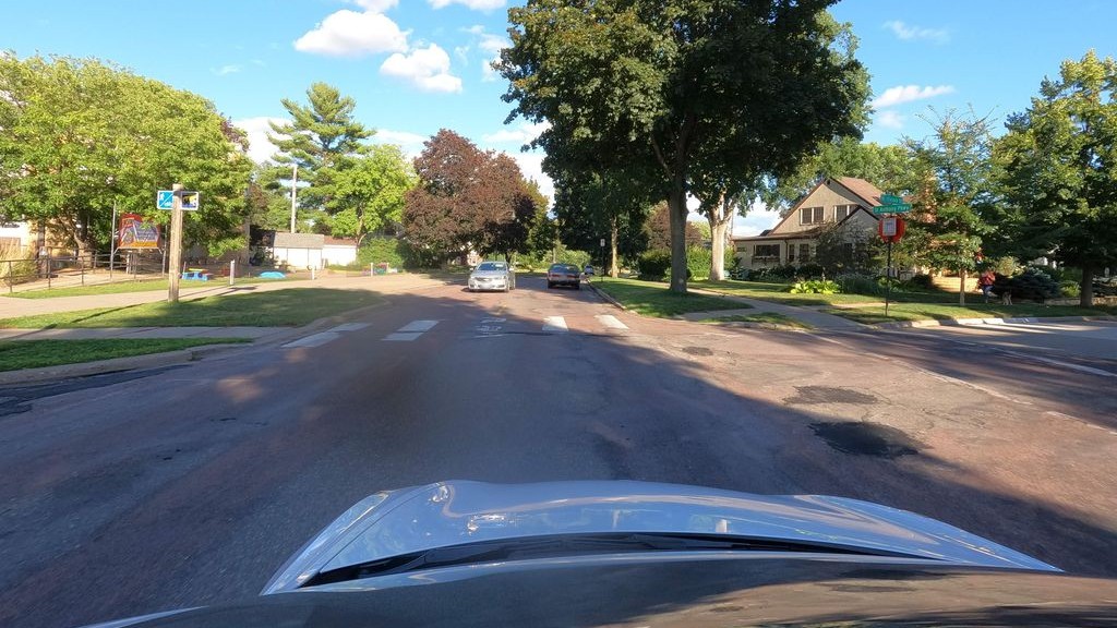 Street-level daytime example from Northeast Minneapolis, cropped to show the local street context.