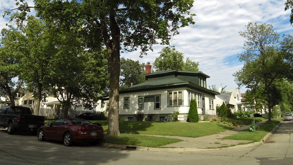 Street-level daytime example from Northeast Minneapolis, cropped to show the local street context.